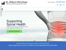 Tablet Screenshot of maspethchiropractor.com